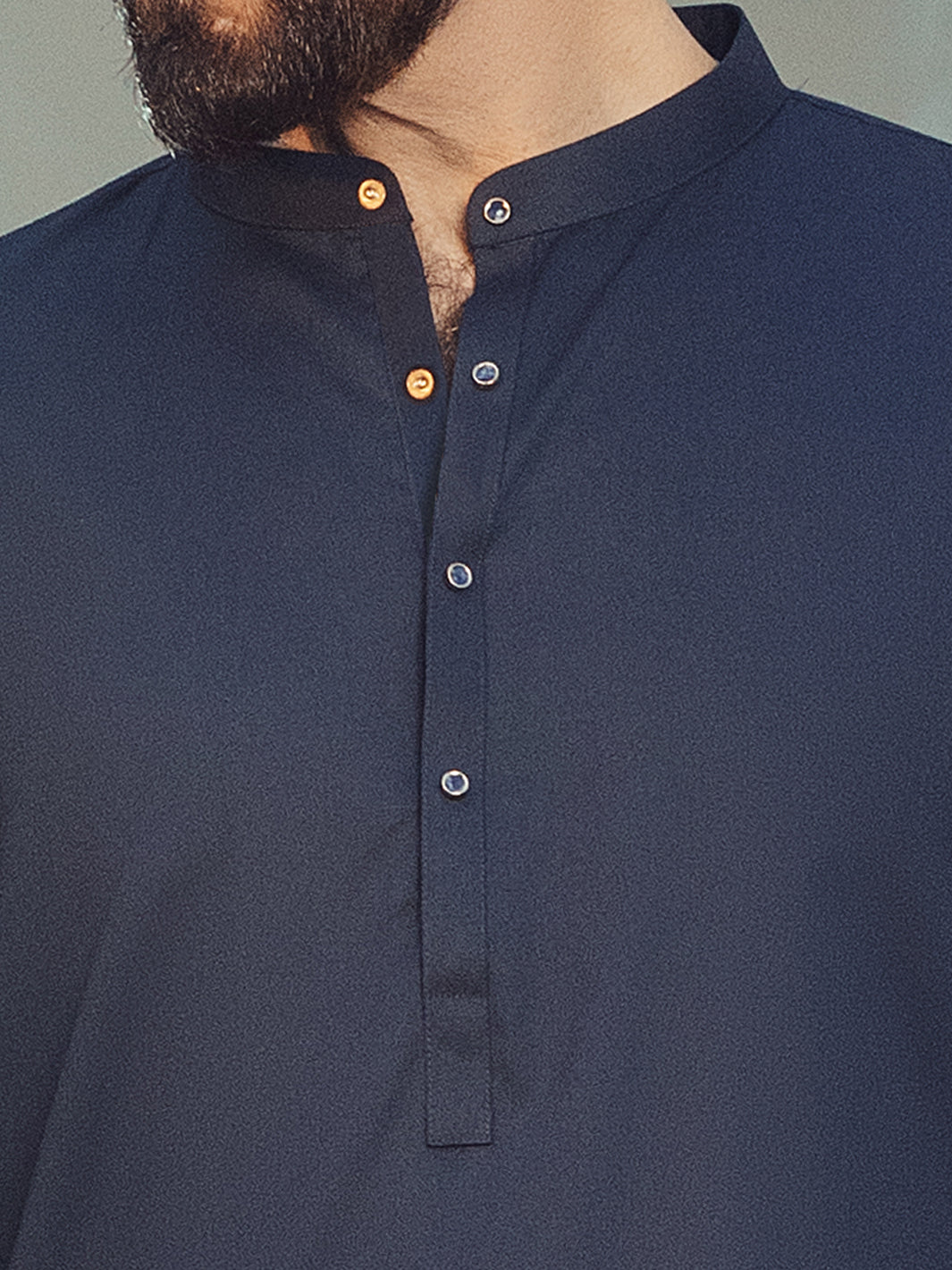 Blended Midnight Blue Shalwar Kameez - J. Junaid Jamshed