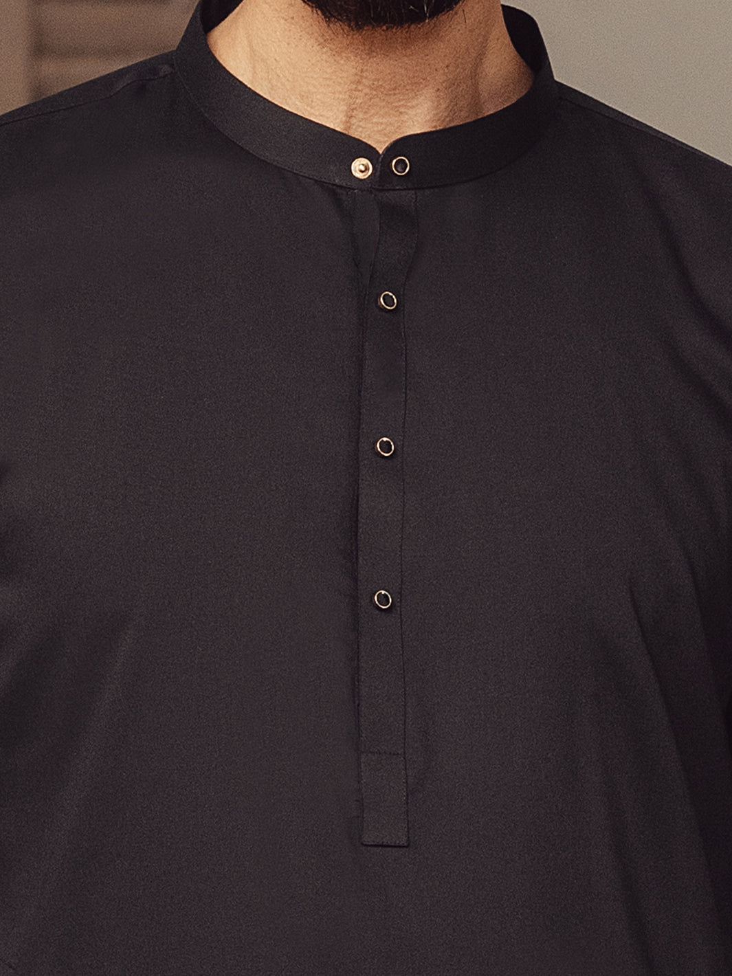 Blended Black Shalwar Kameez - J. Junaid Jamshed