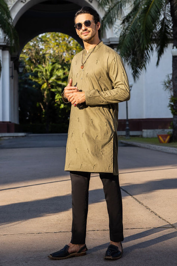 Cotton Green Kurta - Almirah