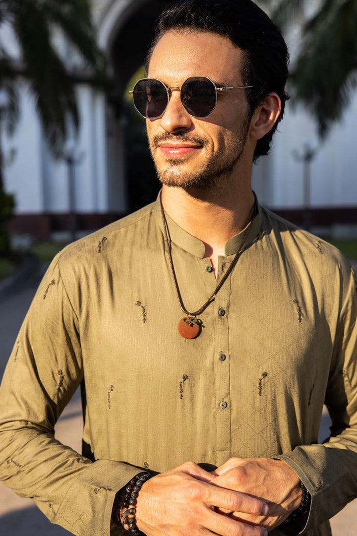 Cotton Green Kurta - Almirah