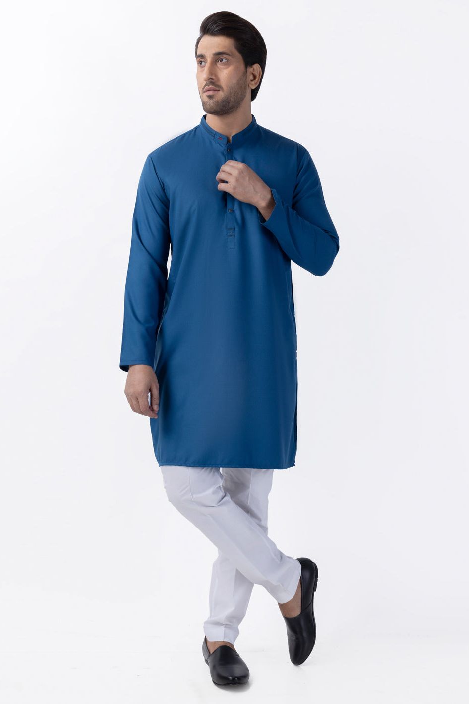 Blended Blue Kurta - Almirah