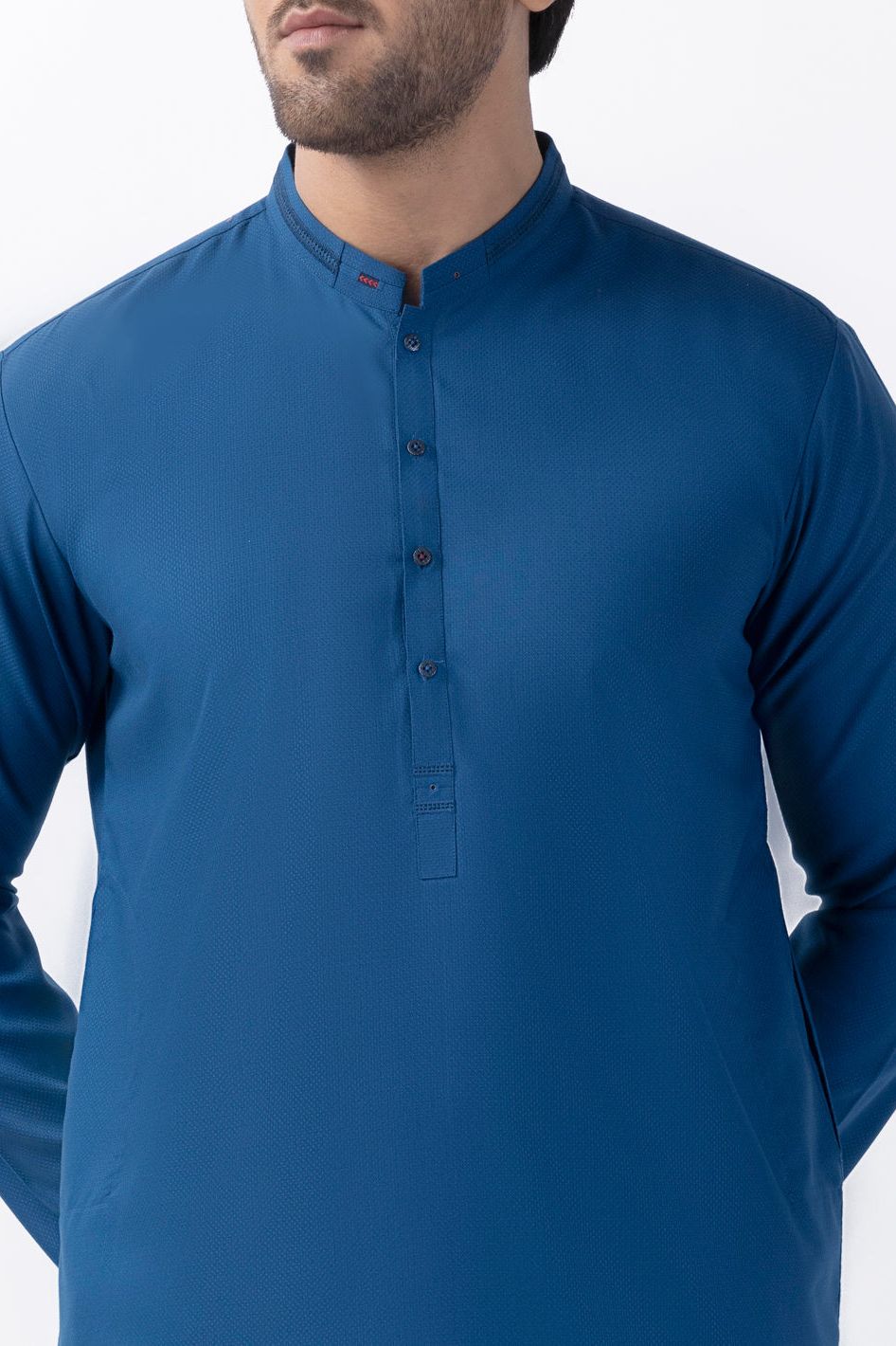Blended Blue Kurta - Almirah