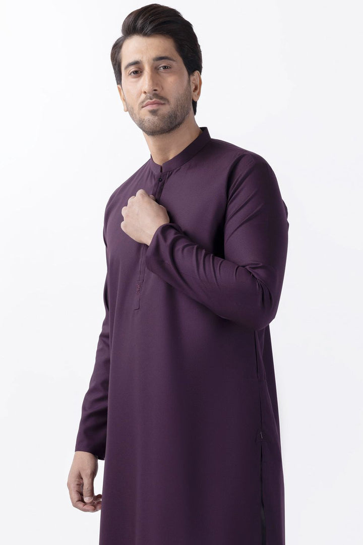 Blended Purple Kurta - Almirah