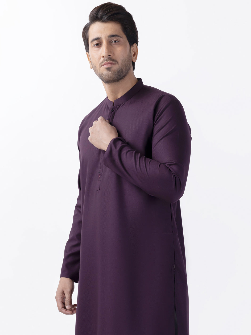 Blended Purple Kurta - Almirah