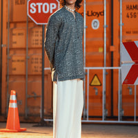 Cotton Grey Kurta - Almirah