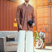 Cotton Brown Kurta - Almirah