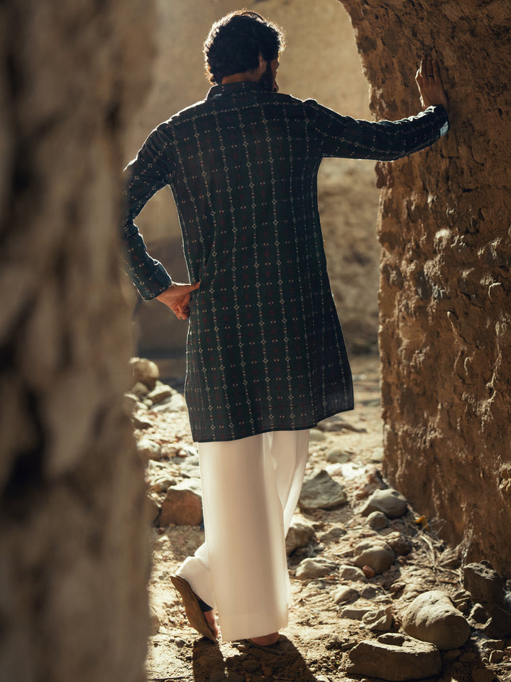 Cotton Green Kurta - Almirah
