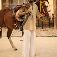 Cotton Beige Kurta - Almirah
