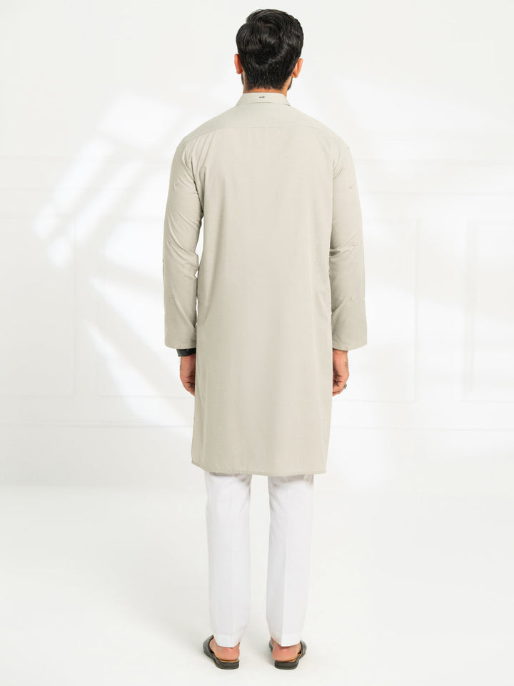 Blended Sage Green Kurta - Almirah
