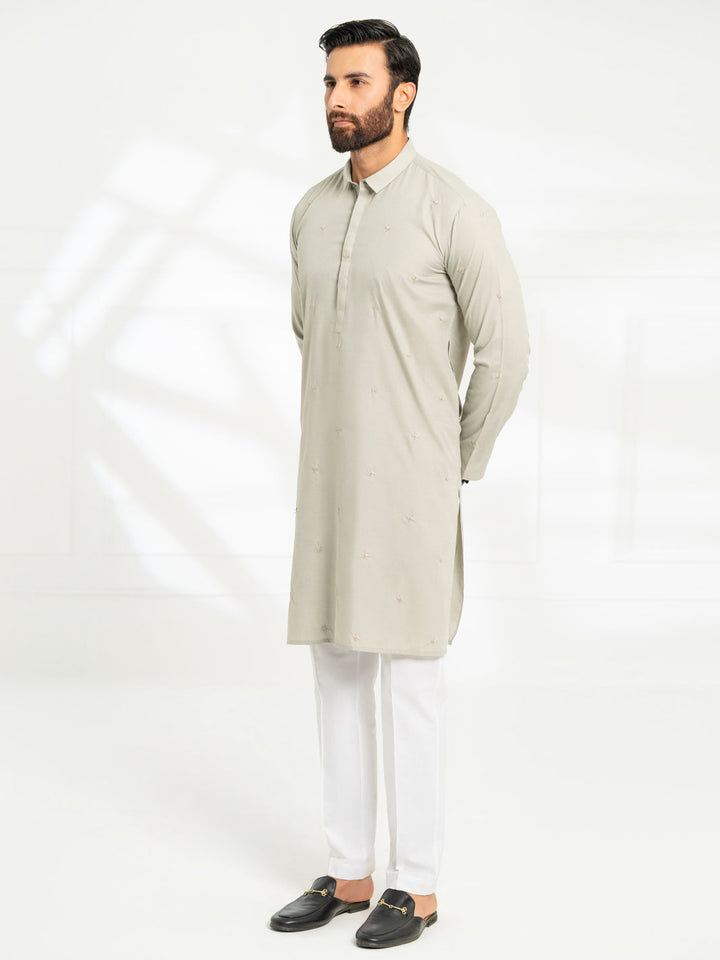 Blended Sage Green Kurta - Almirah