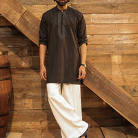 Cotton Black Kurta - Almirah
