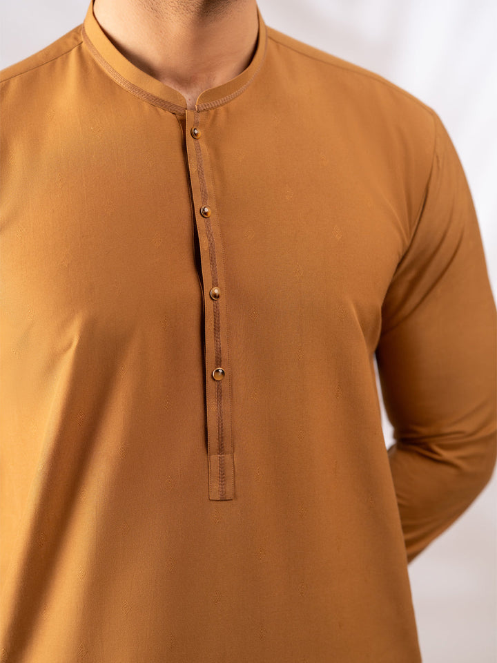Polyester Brown Kurta - Almirah