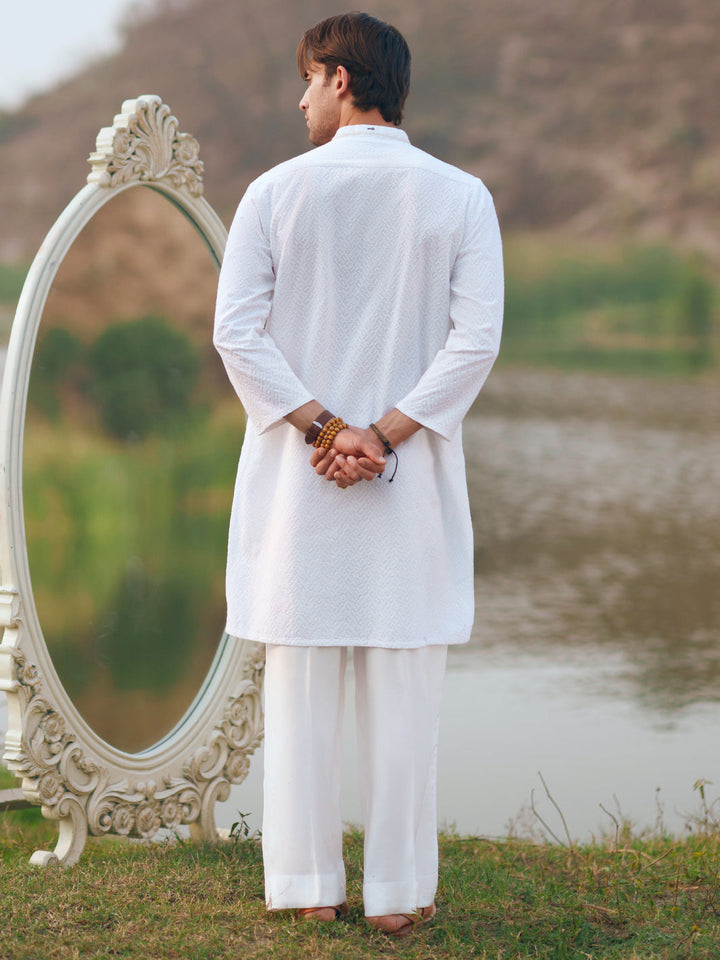 Cotton White Kurta - Almirah