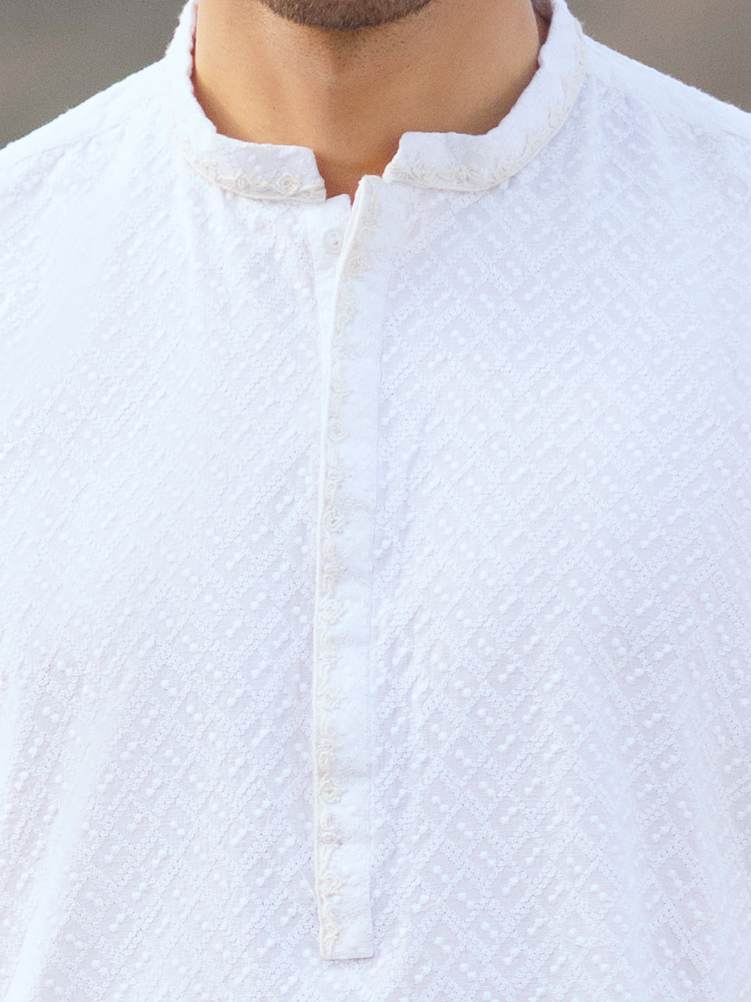 Cotton White Kurta - Almirah