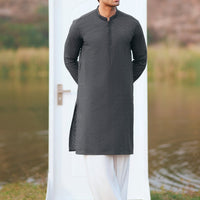 Cotton Black Kurta - Almirah
