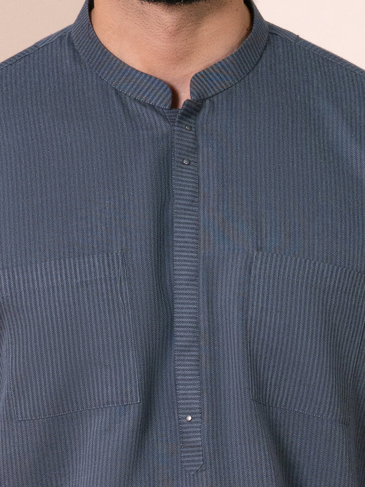 Cotton Grey Kurta - Almirah