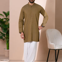 Cotton Mustard Kurta - Almirah