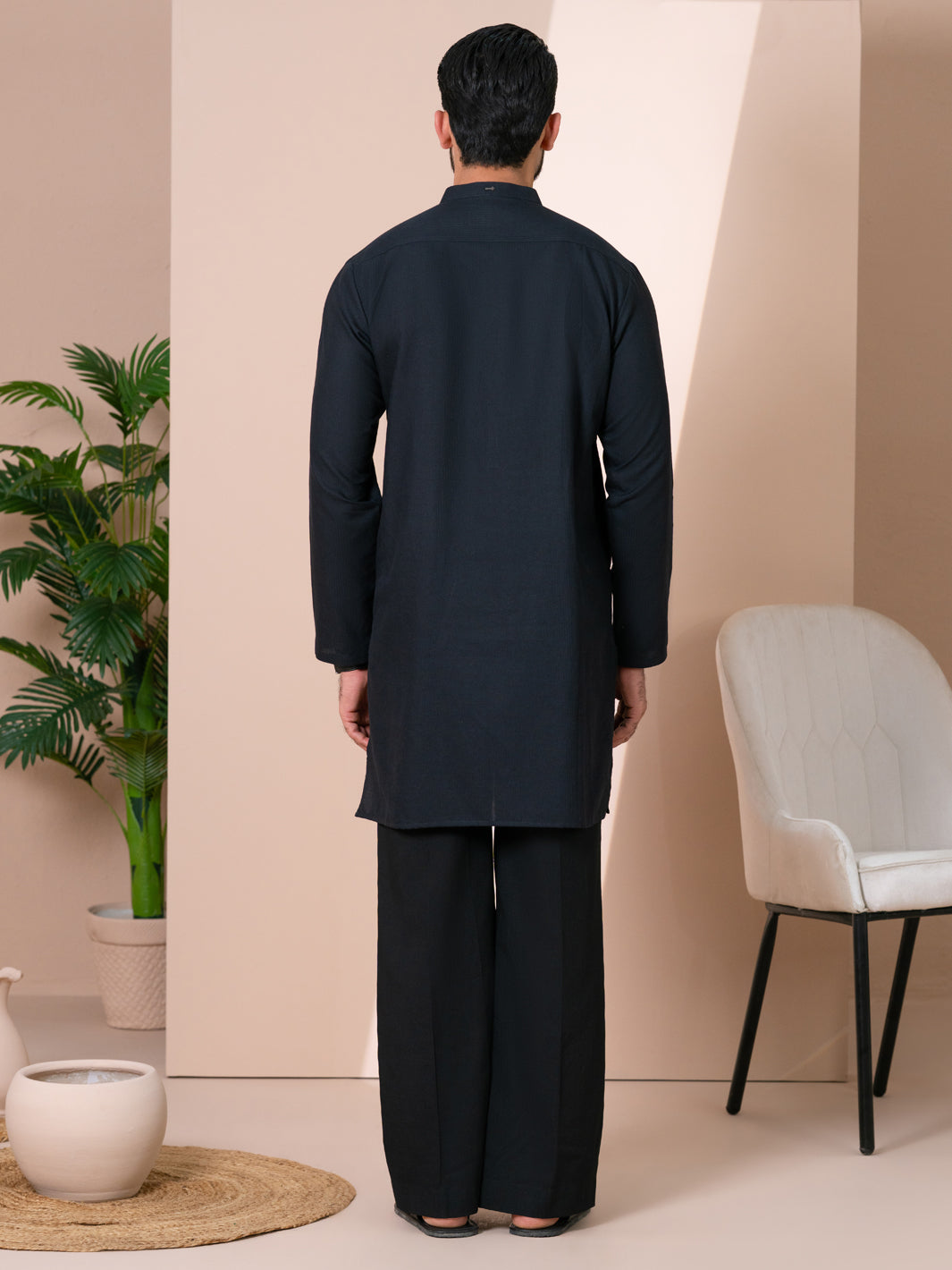 Cotton Dark Brown Kurta - Almirah