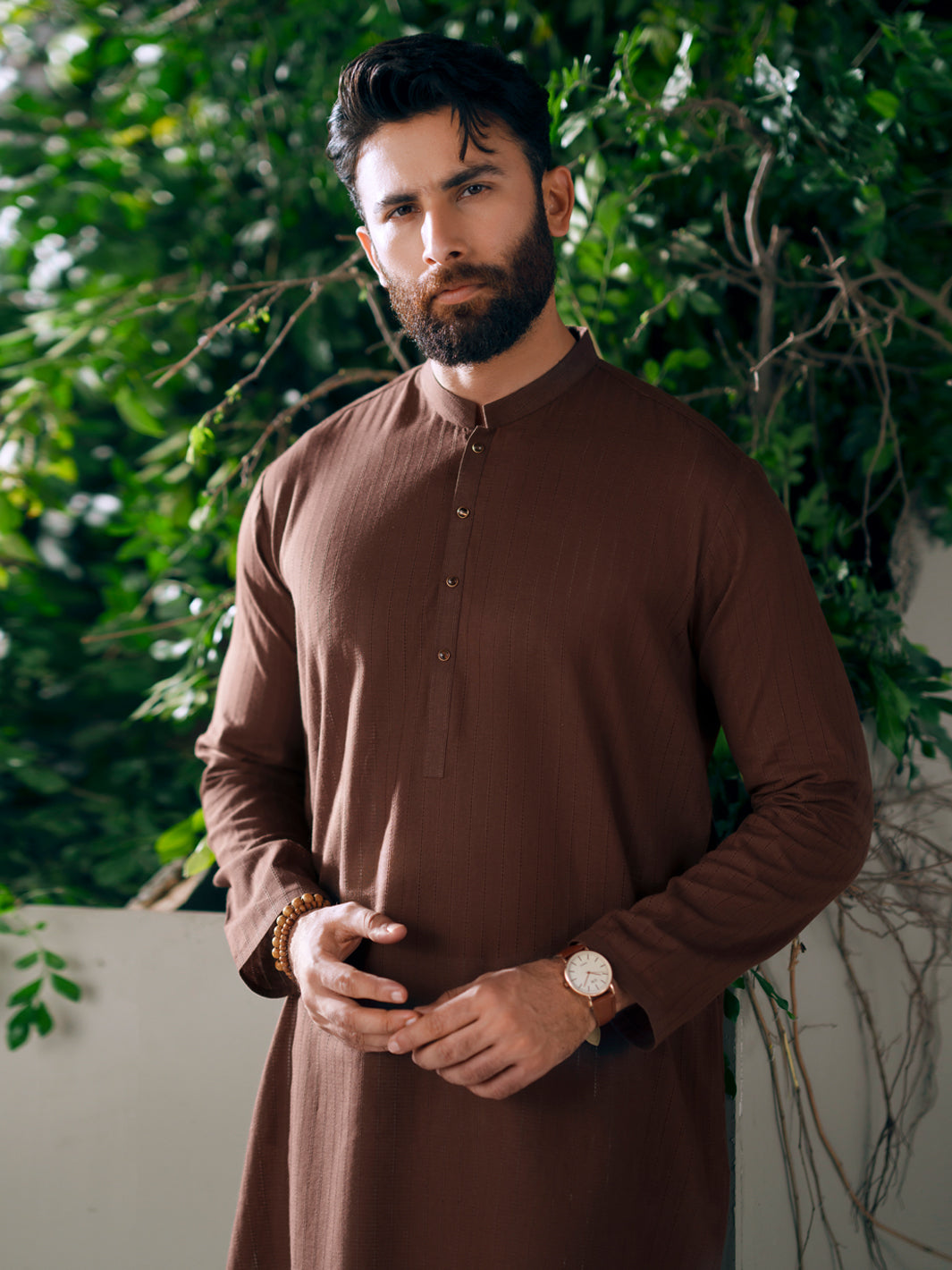 Cotton Brown Kurta - Almirah