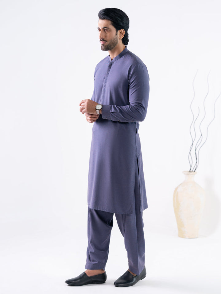 Blended Purple Shalwar Kameez - Almirah