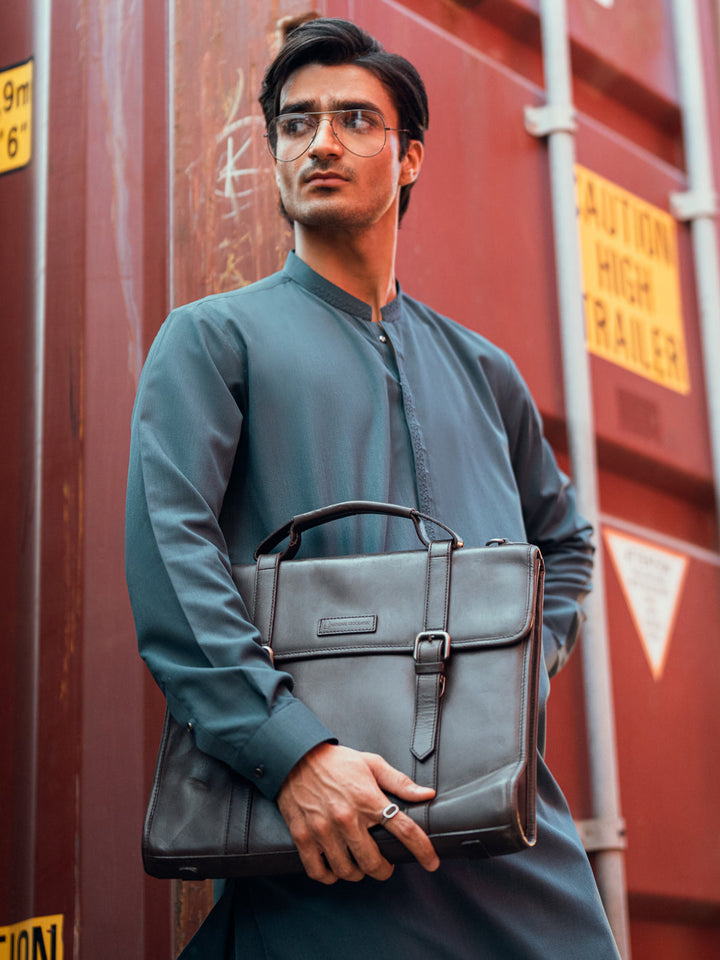 Blended Teal Shalwar Kameez - Almirah