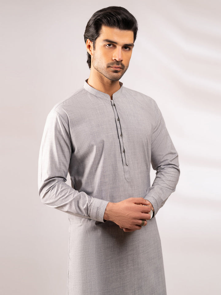 Blended Grey Shalwar Kameez - Almirah