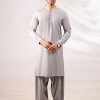 Blended Grey Shalwar Kameez - Almirah