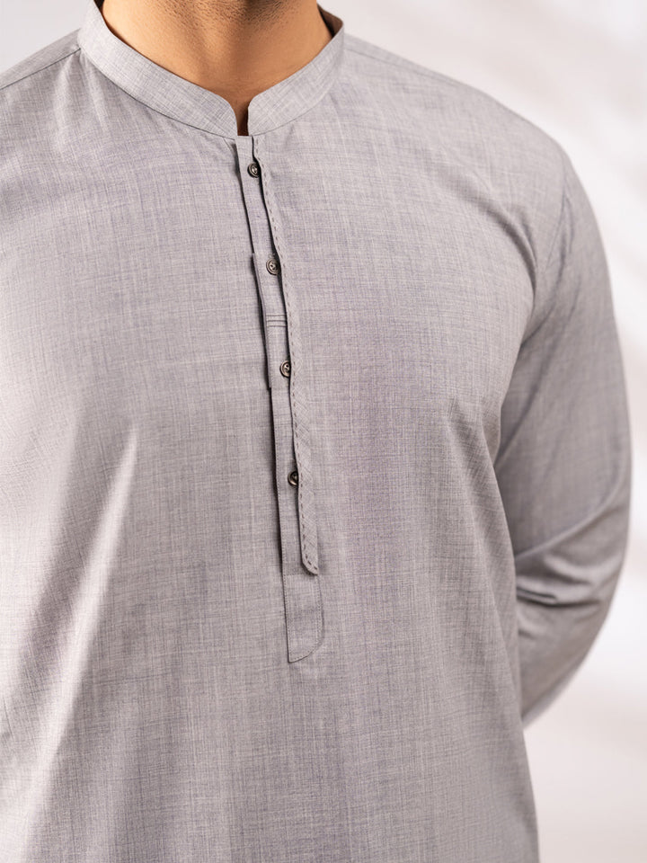 Blended Grey Shalwar Kameez - Almirah