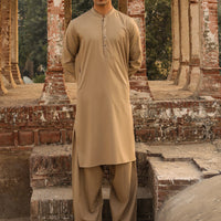 Blended Sand Brown Shalwar Kameez - Almirah