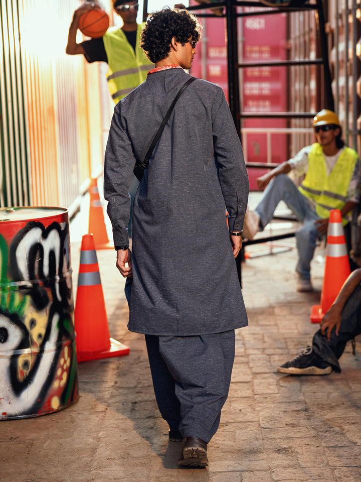 Blue Shalwar Kameez - Almirah