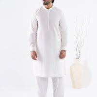 Cotton Off White Shalwar Kameez - J. Junaid Jamshed