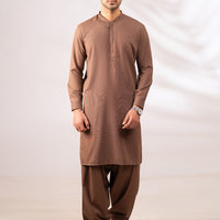 Blended Light Brown Shalwar Kameez - Almirah
