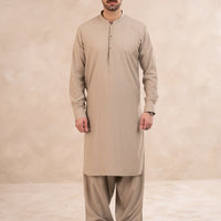 Blended Fawn Shalwar Kameez - Almirah