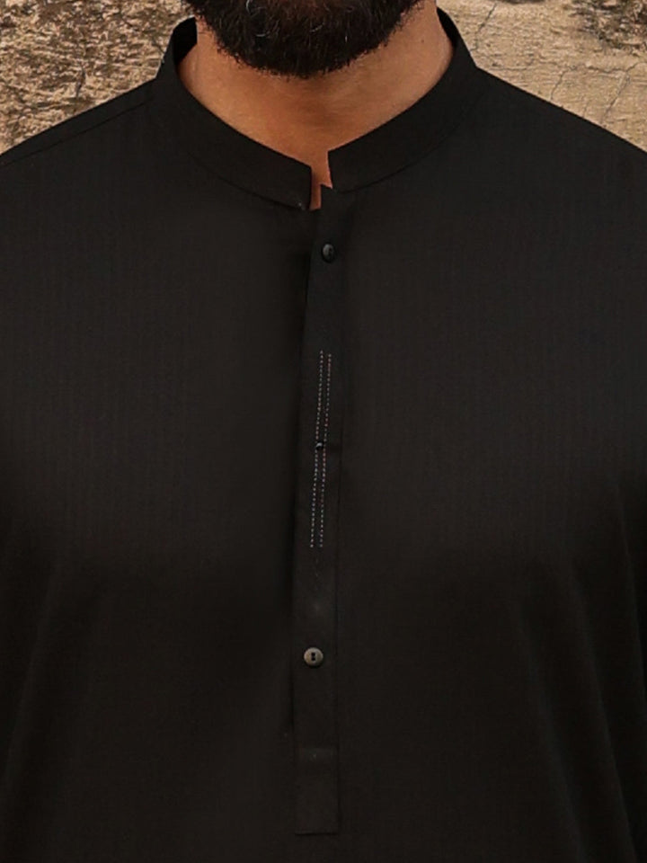 Blended Black Shalwar Kameez - Almirah