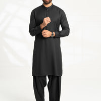 Blended Black Shalwar Kameez - Almirah