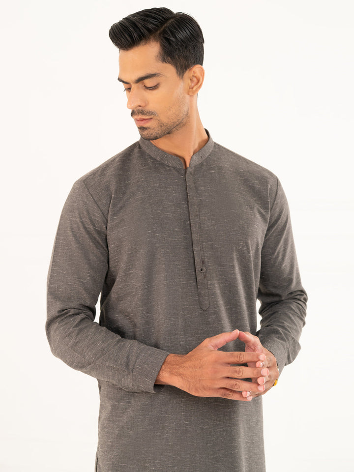 Blended Charcoal Grey Shalwar Kameez - Almirah