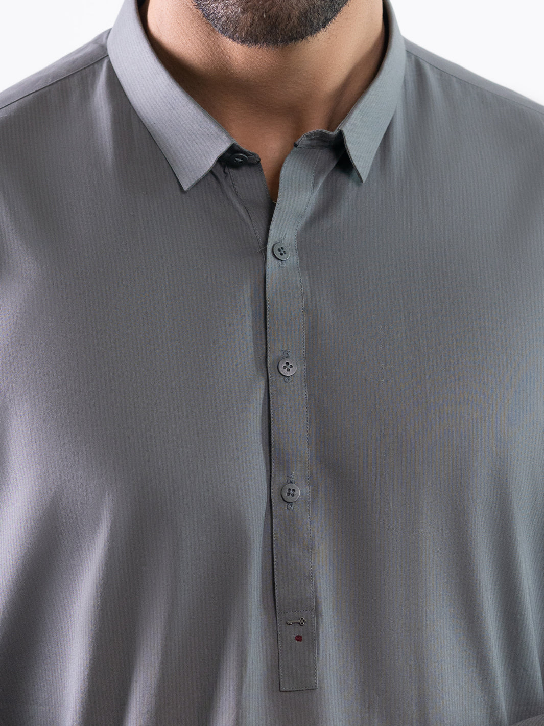 Cotton Grey Shalwar Kameez - J. Junaid Jamshed