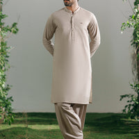 Cotton Beige Shalwar Kameez - Almirah