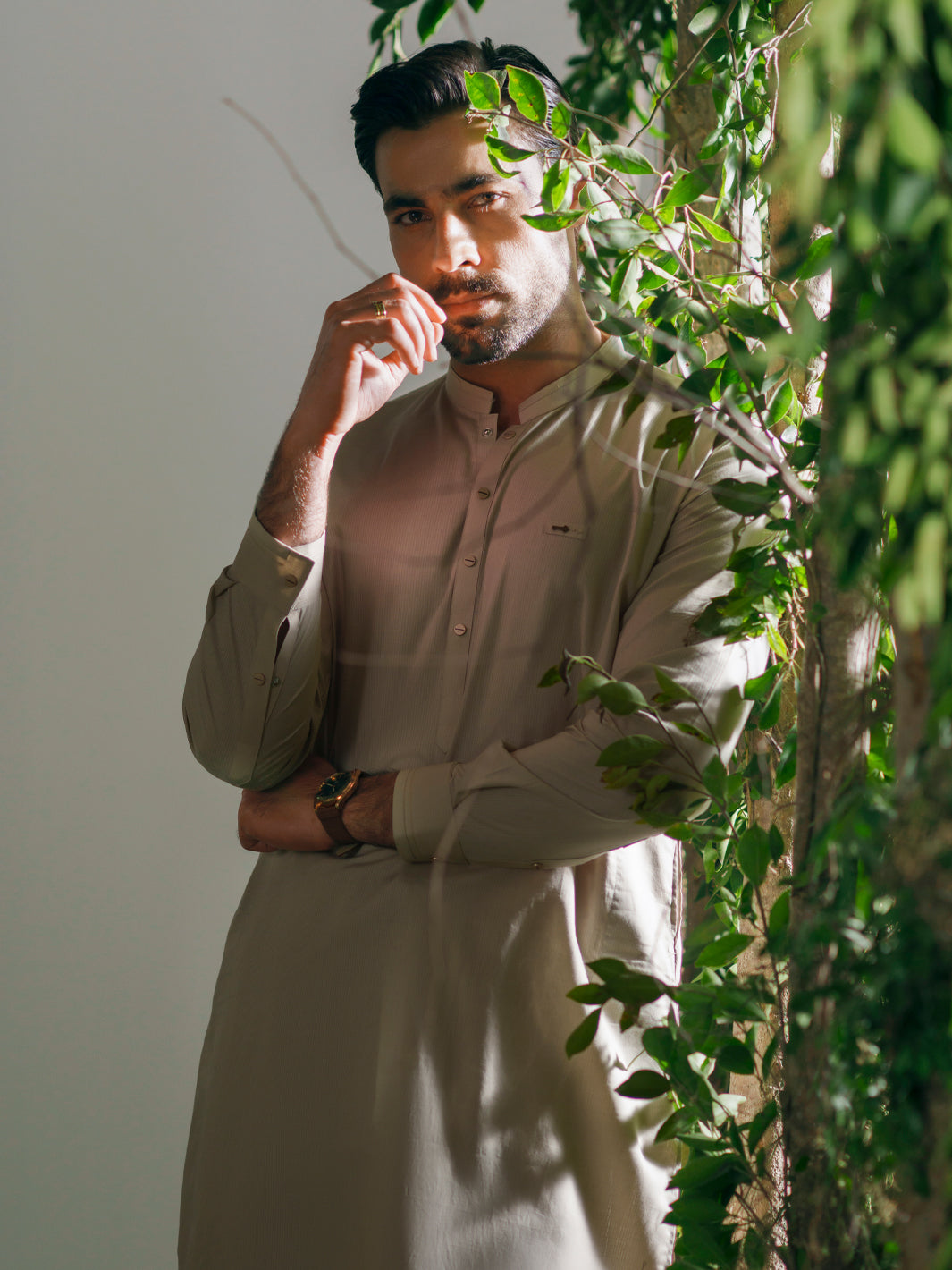 Cotton Beige Shalwar Kameez - Almirah