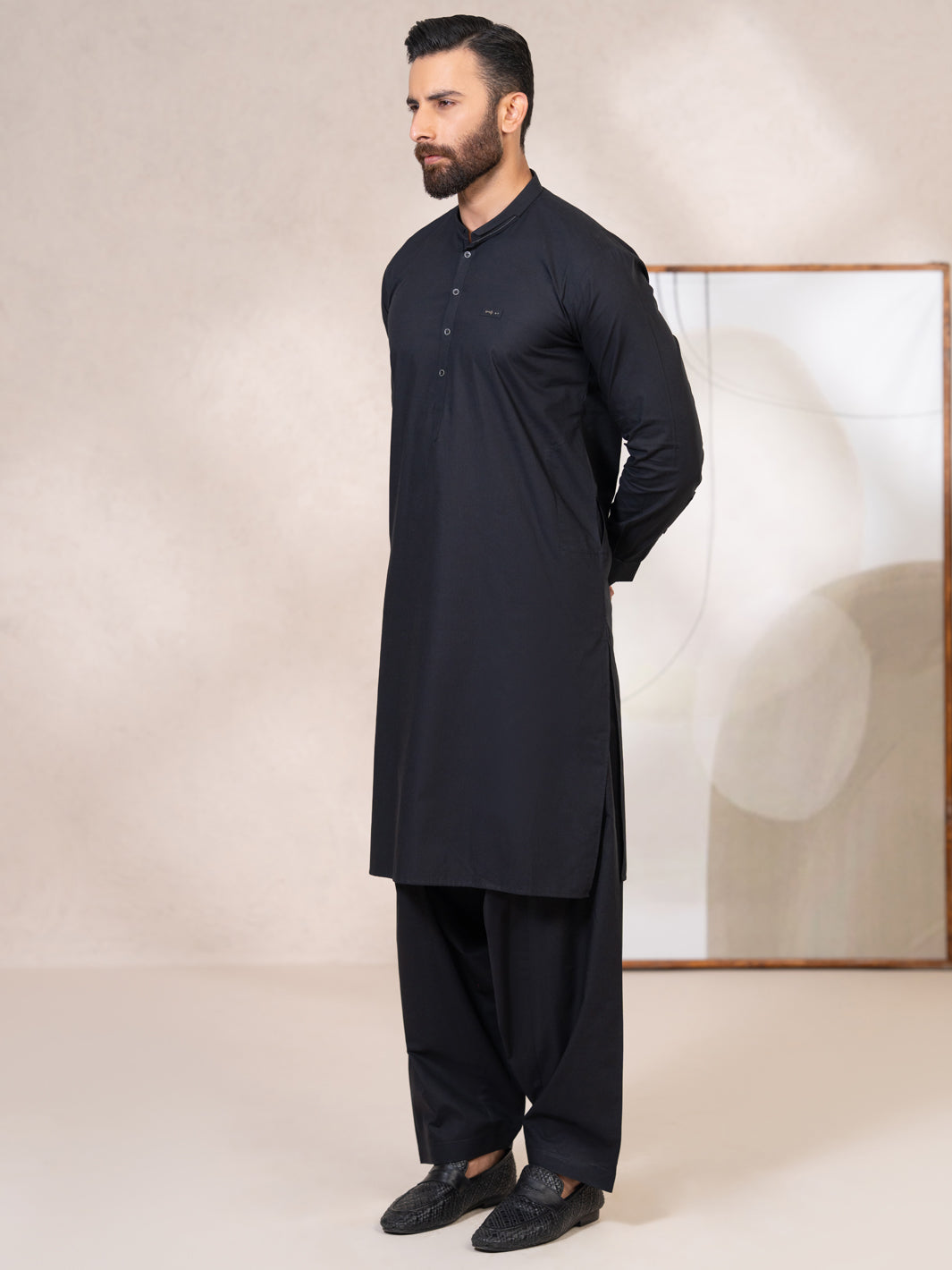 Cotton Black Shalwar Kameez - Almirah