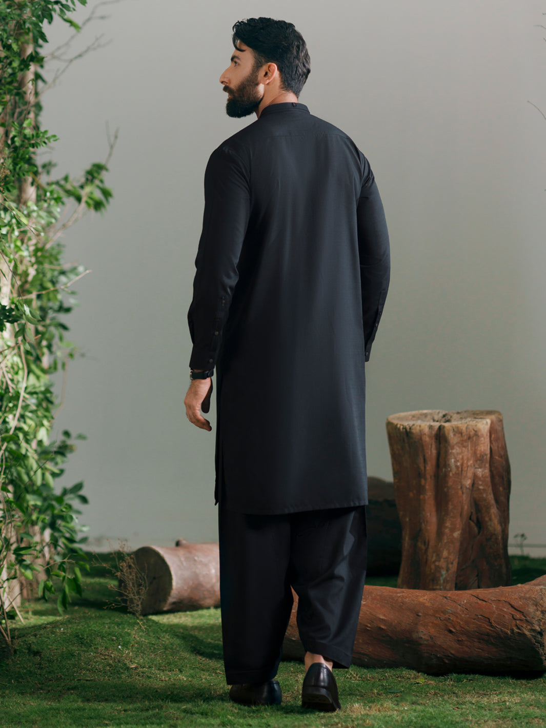 Blended Black Shalwar Kameez - Almirah