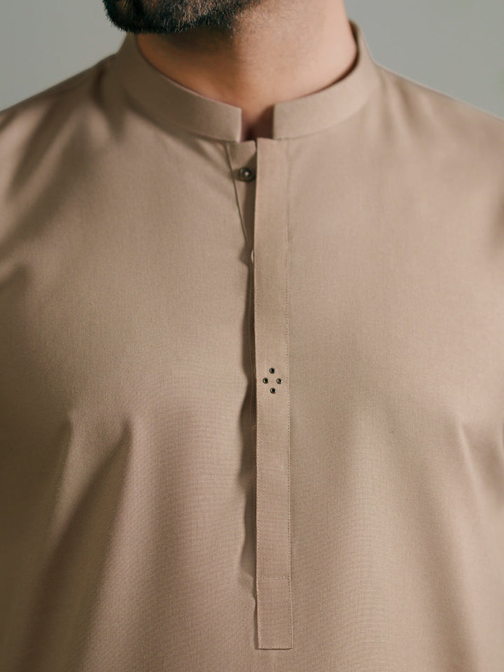Blended Beige Shalwar Kameez - Almirah