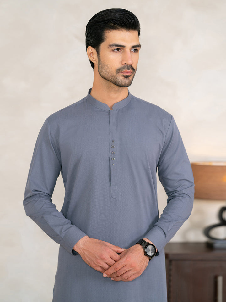 Blended Grey Shalwar Kameez - Almirah