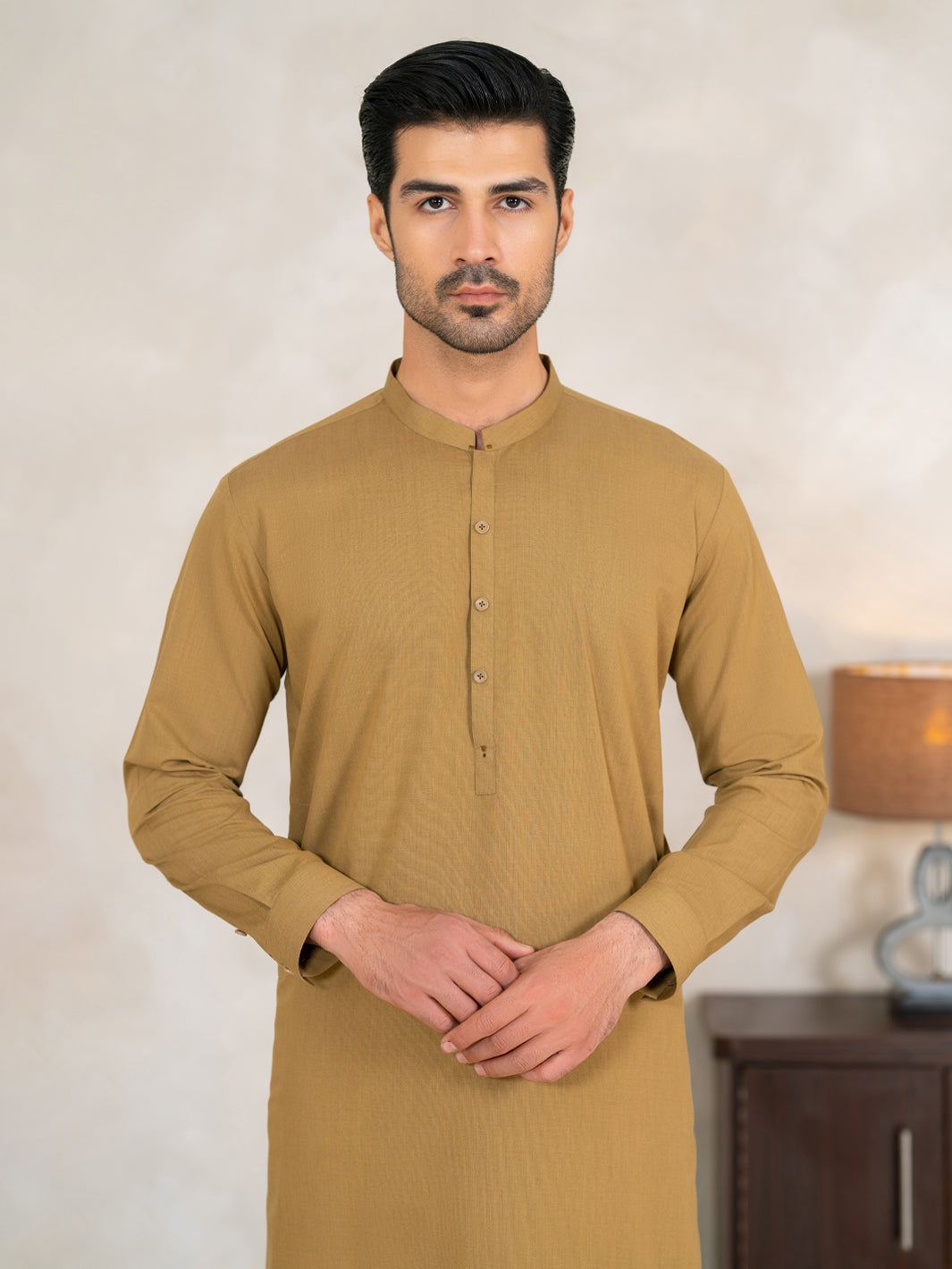 Blended Green Shalwar Kameez - Almirah