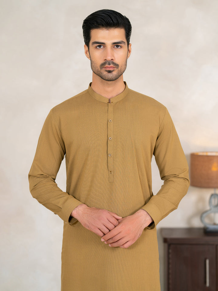 Blended Green Shalwar Kameez - Almirah