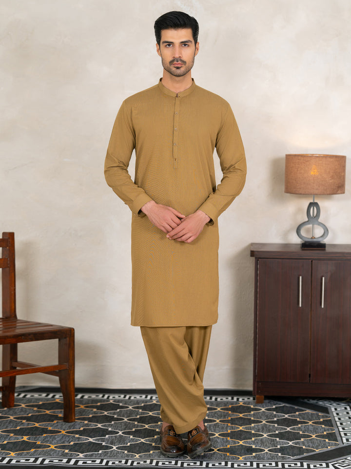 Blended Green Shalwar Kameez - Almirah