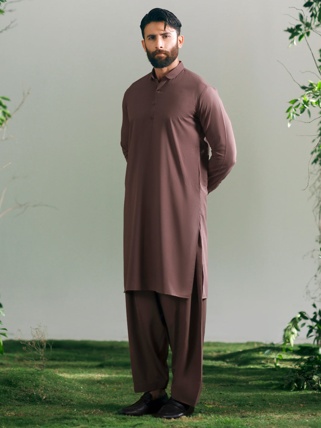Blended Tea Pink Shalwar Kameez - Almirah