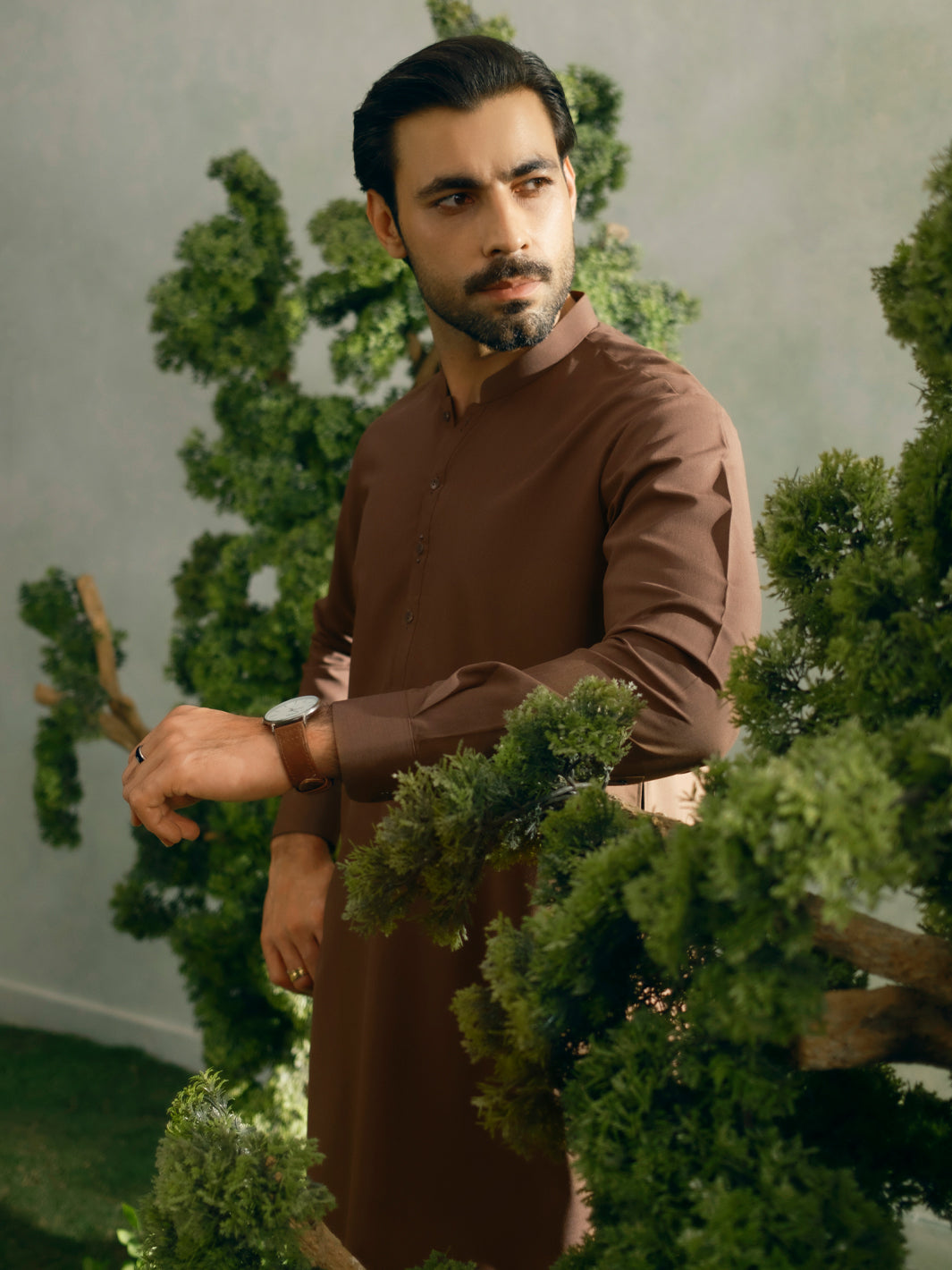 Blended Brown Shalwar Kameez - Almirah