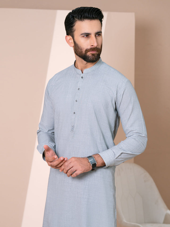 Blended Grey Shalwar Kameez - Almirah