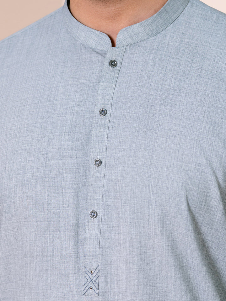 Blended Grey Shalwar Kameez - Almirah